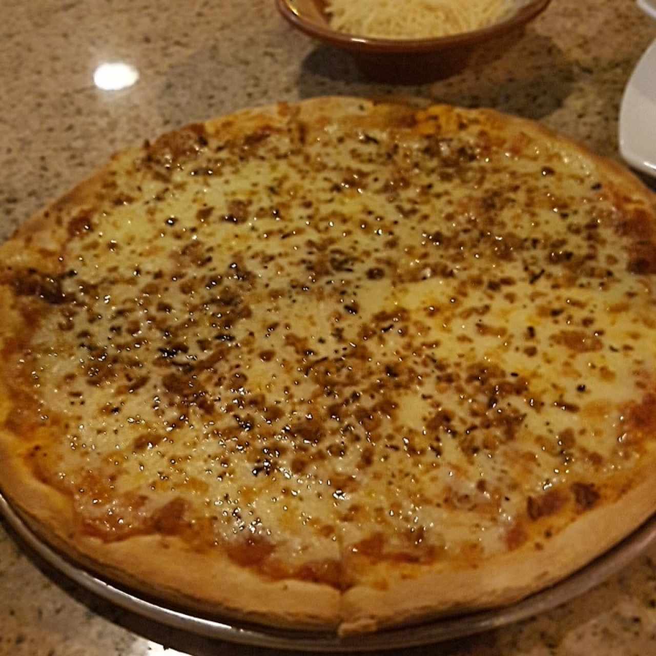 pizza de ajo quemado 