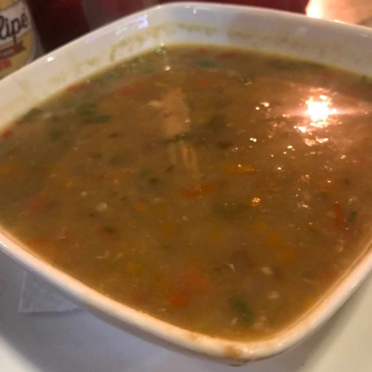 sopa de lentejas 