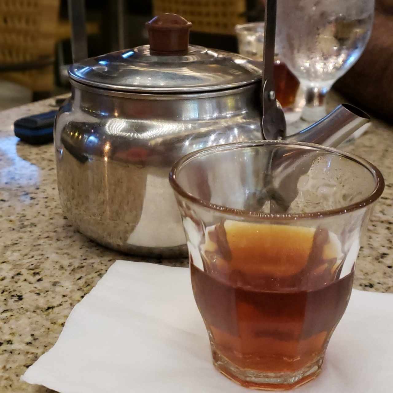 té de la casa de cortesía 