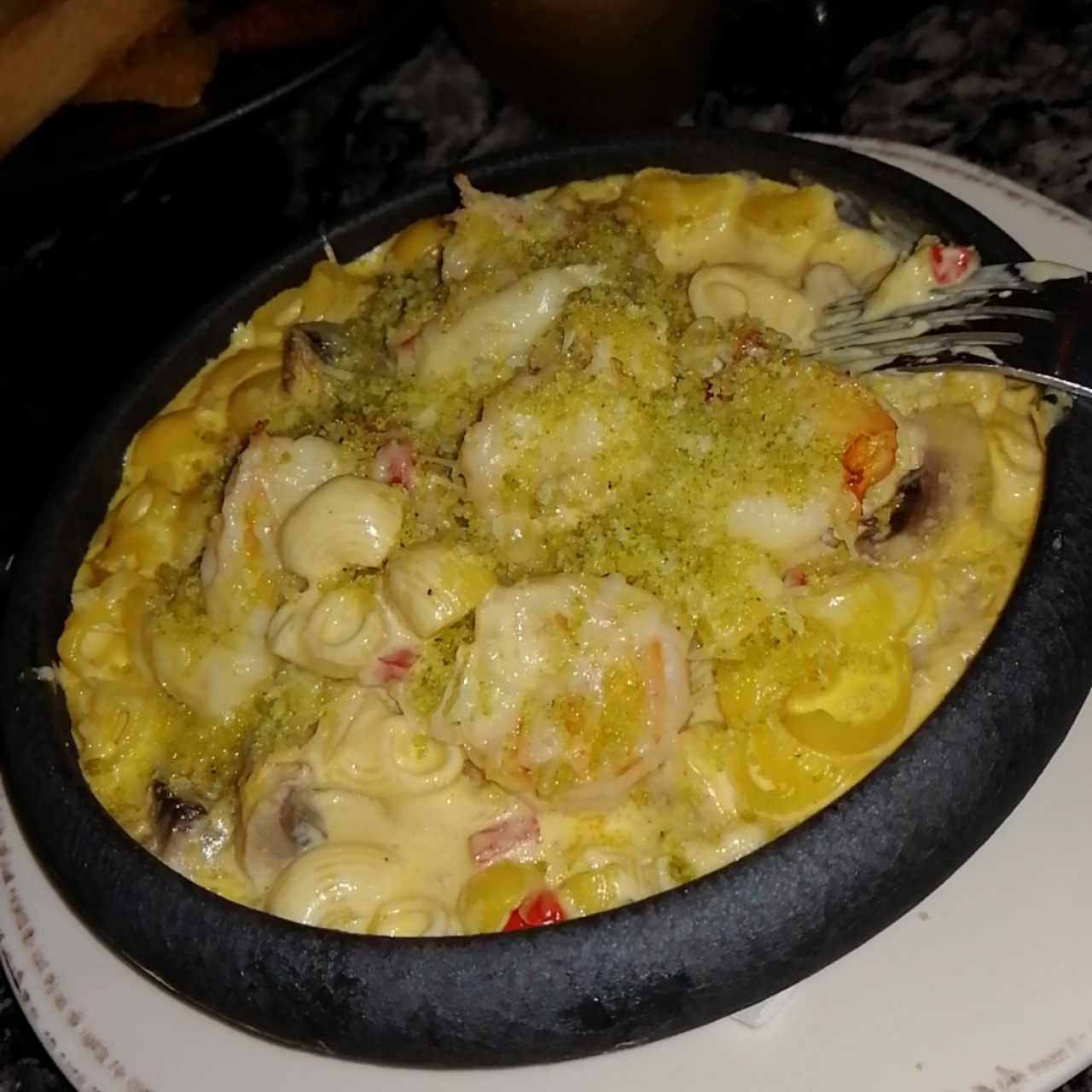 Mac and cheese de hongos