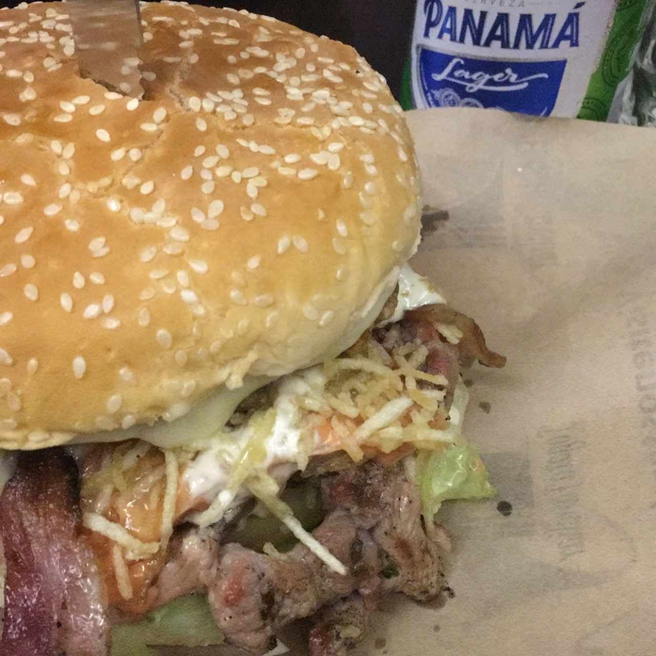 hamburguesa con bacon 