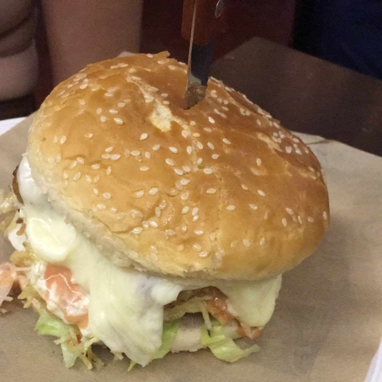 hamburguesa de cerdo