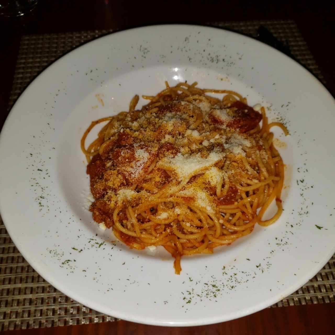 spaghetti a la boloñesa 