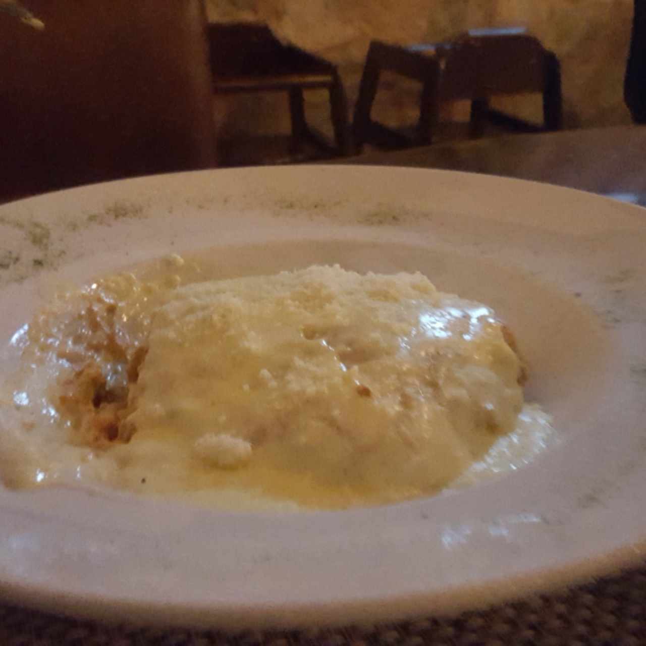 Lasagna de Pollo en salsa blanca