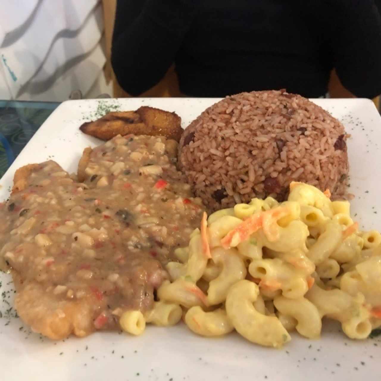 Filete en salsa de cangrejo