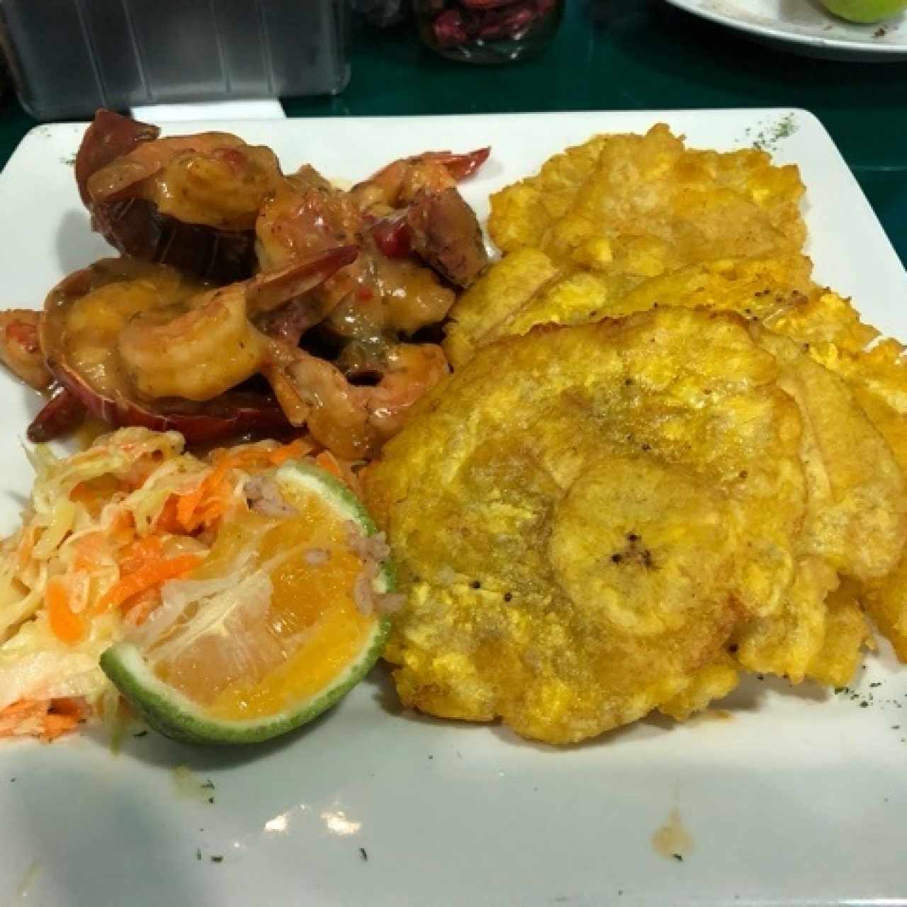 colitas de langosta con camarones