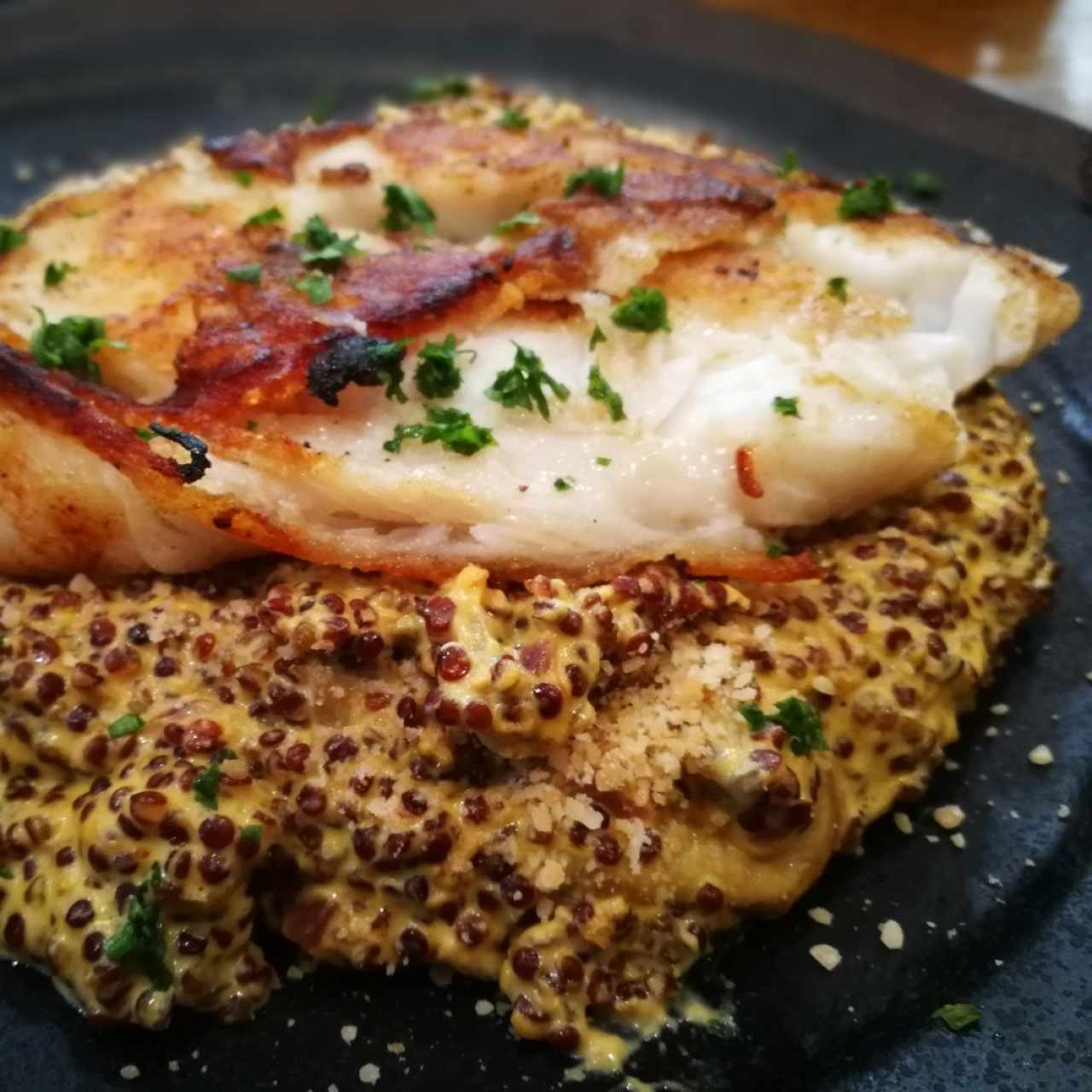 Risotto de quinoa con salsa cremosa de Ajíes