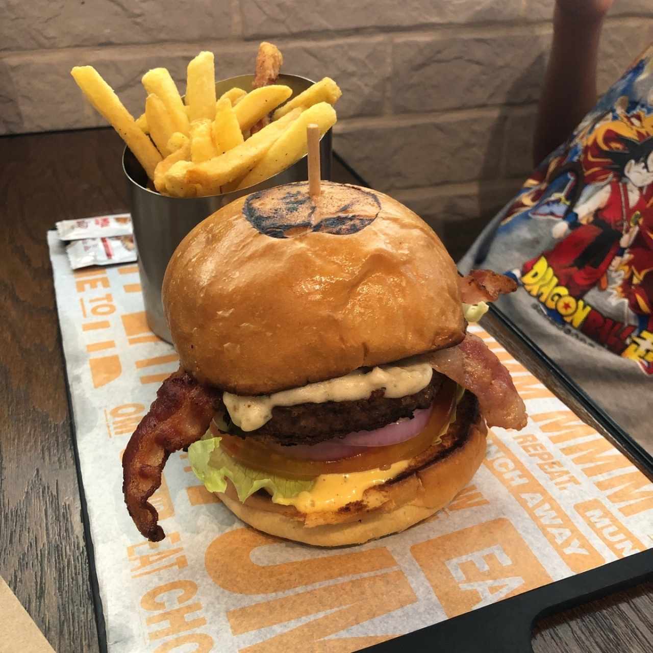 Beer & bacon burger