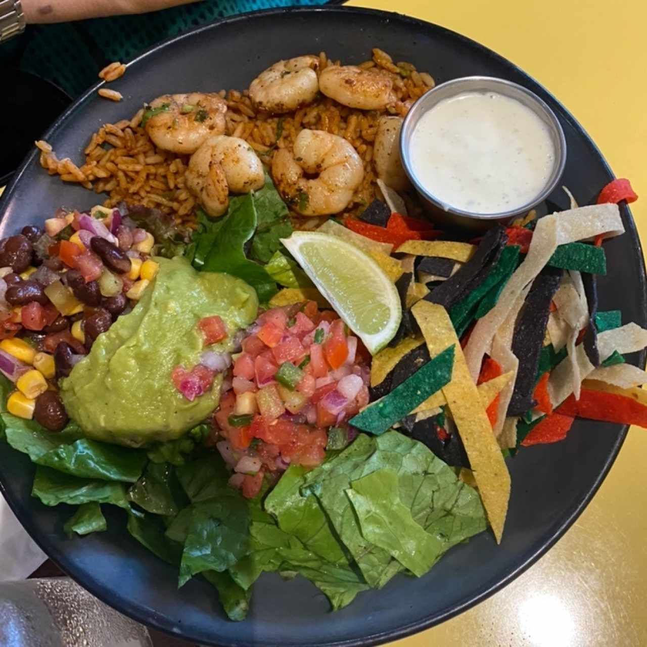 Tex mex bowl camarones