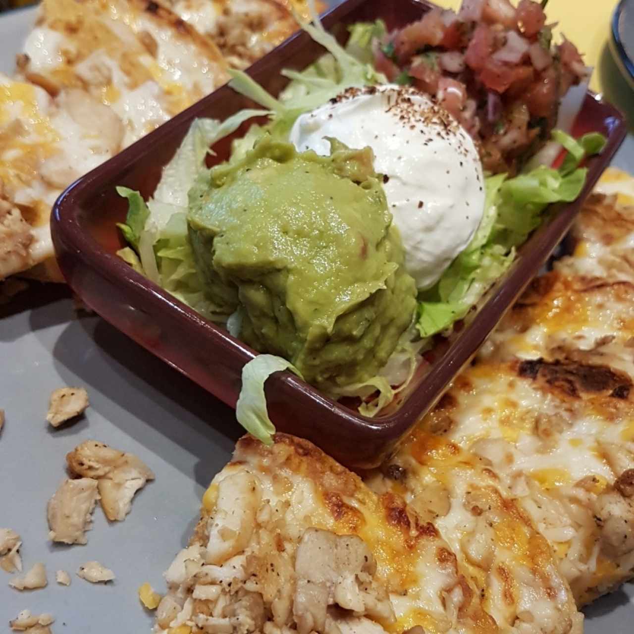 nachos con pollo