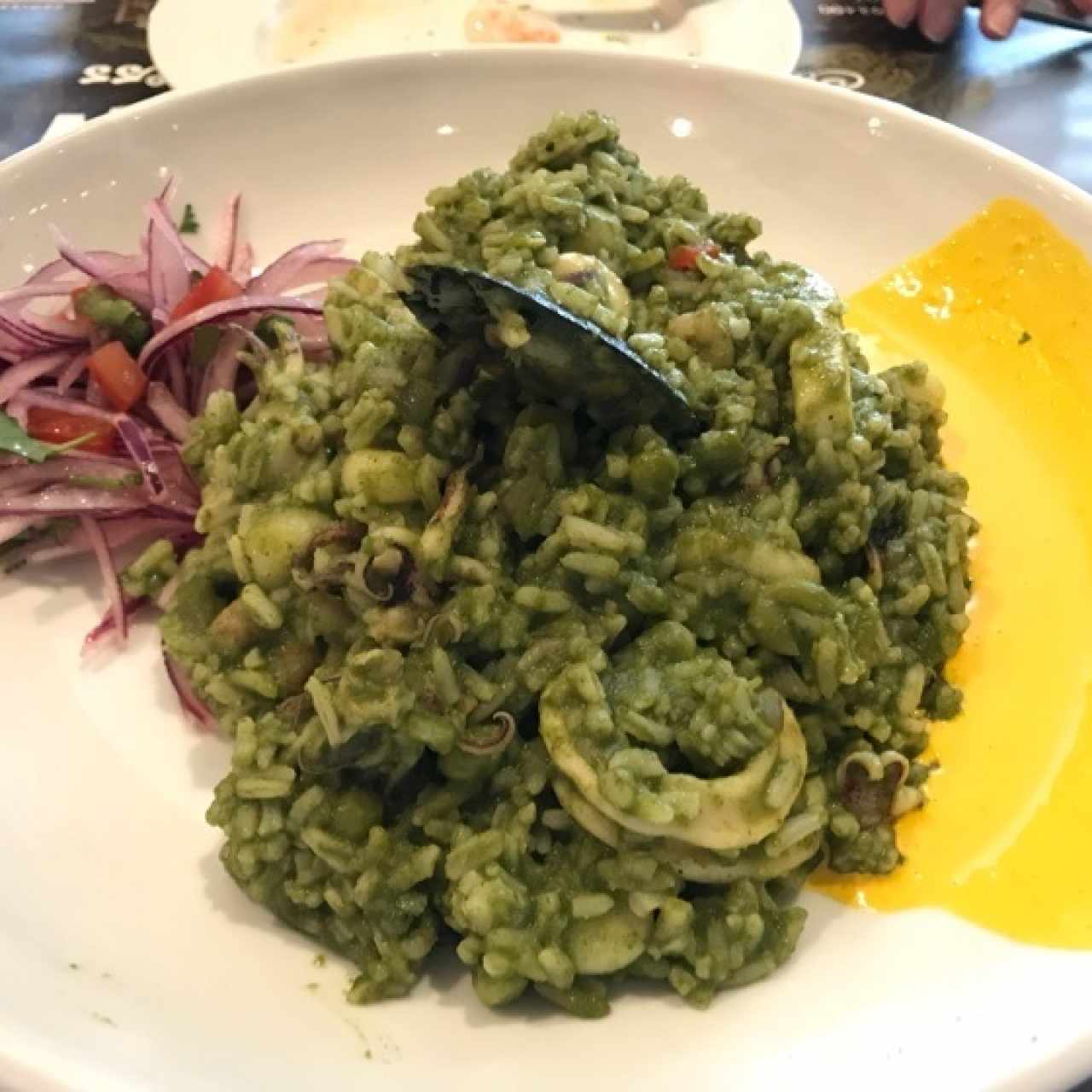 Arroz con mariscos a la chiclayana
