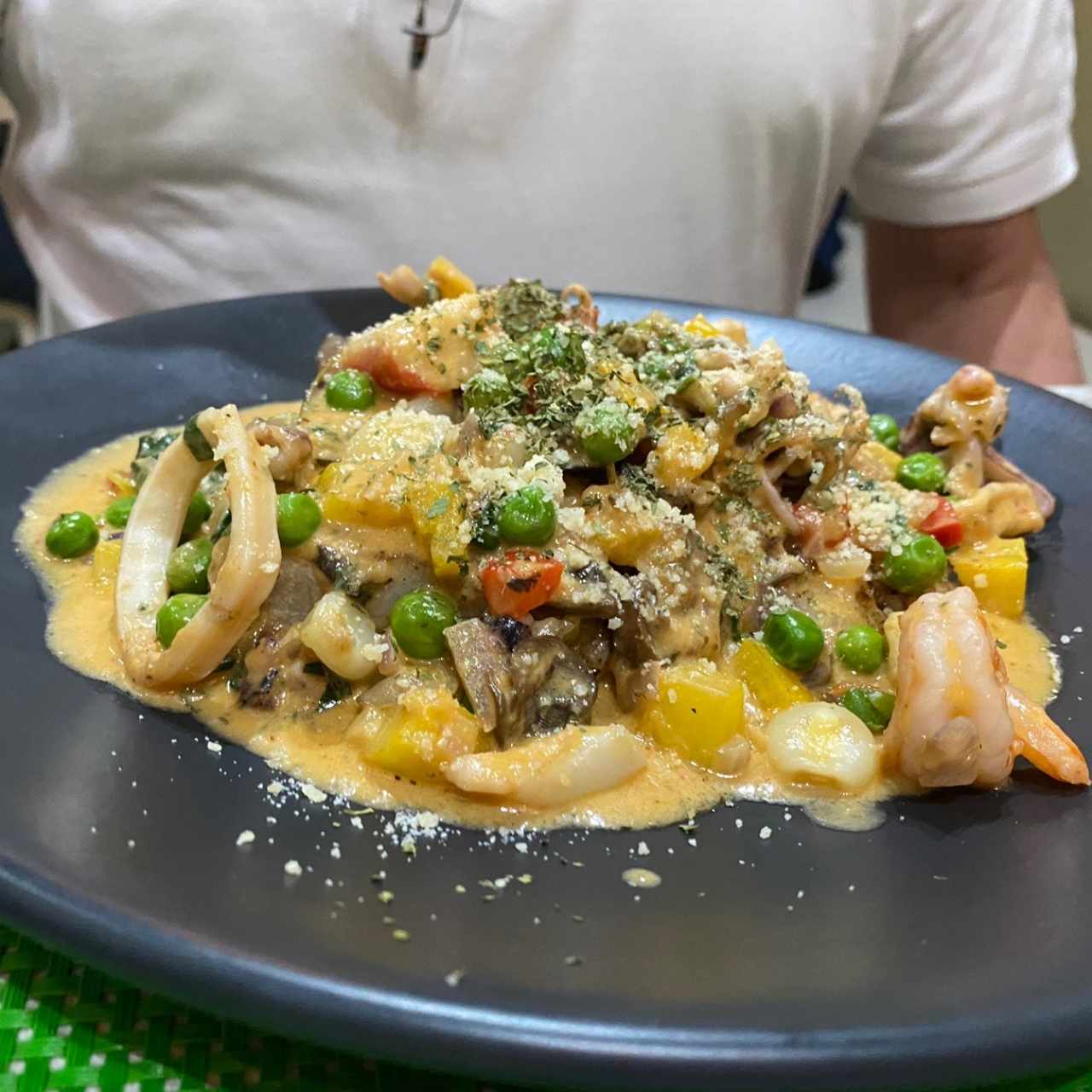 pesca del día + mixto de marisco