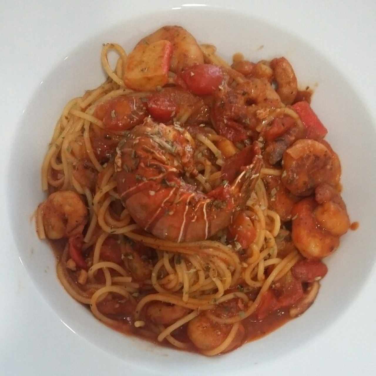 spaghetti con marisco