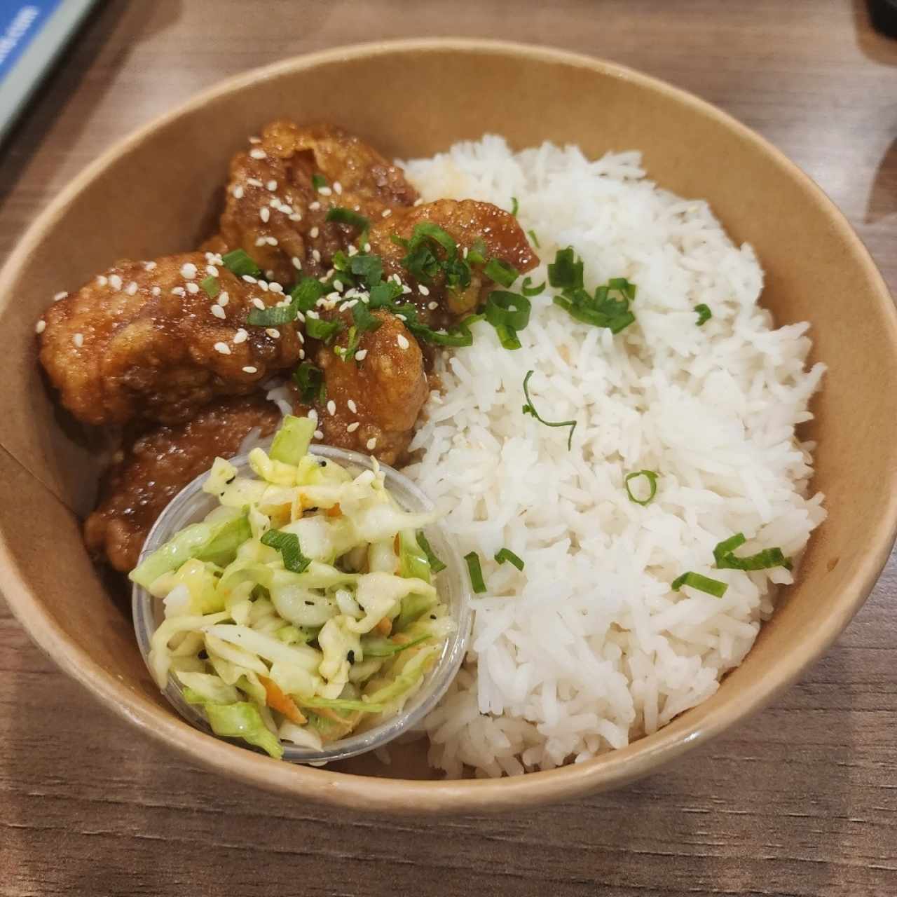 Korean Chicken - arroz con jazmin