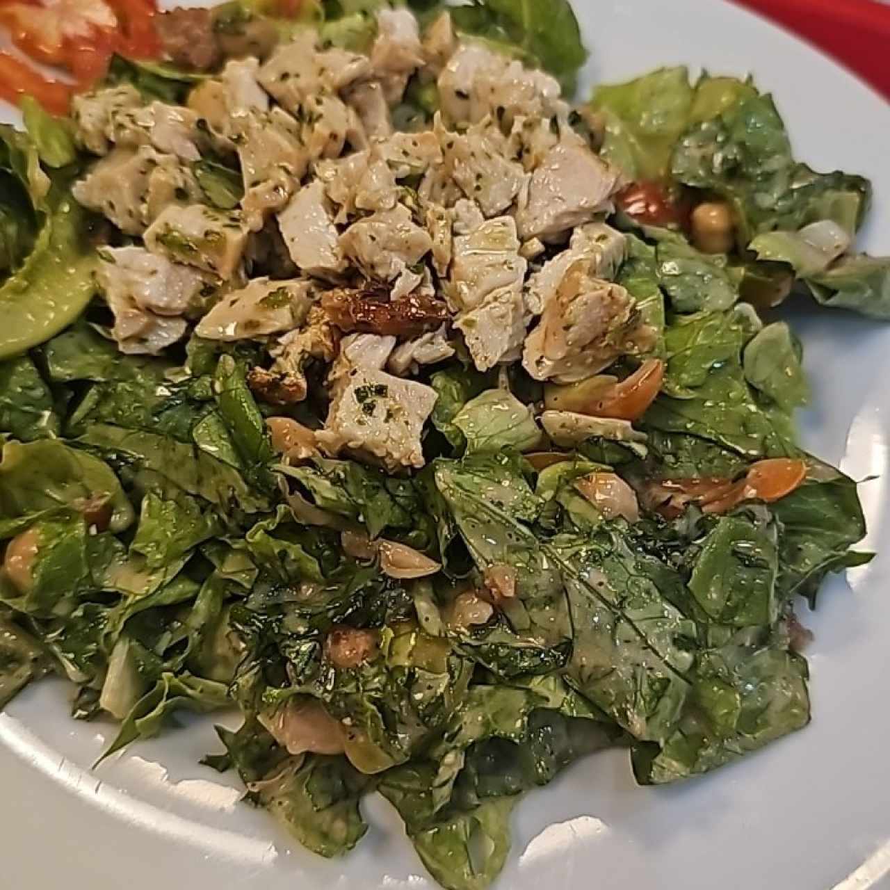 pesto ceasar salad