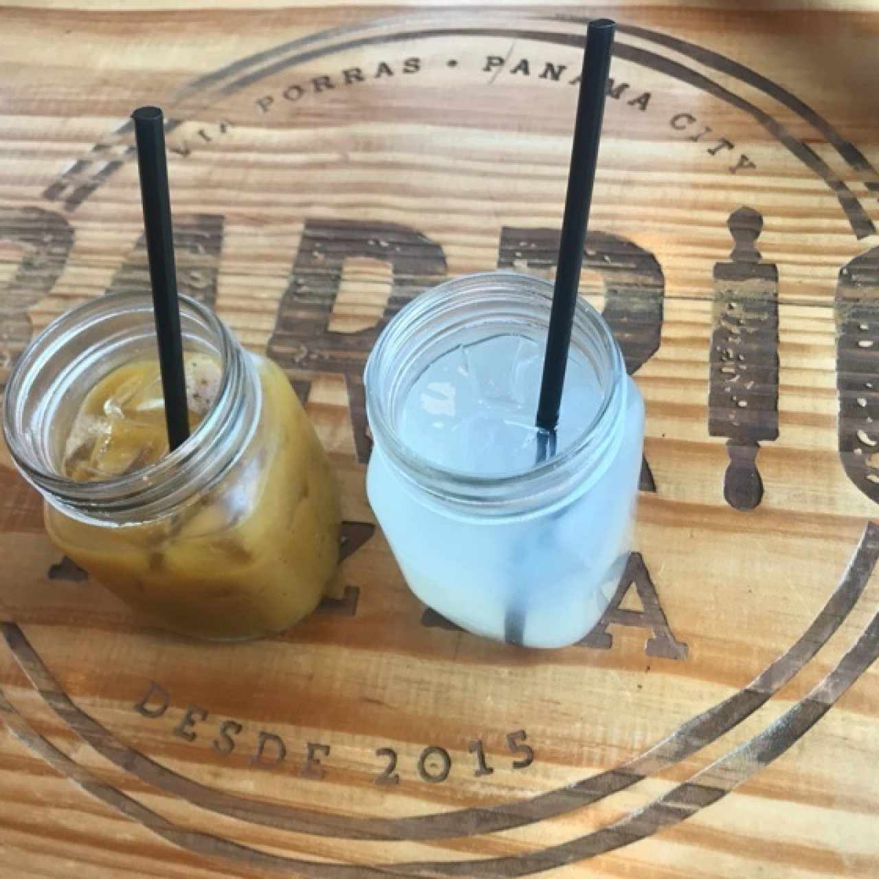 limonada y jugo de maracuyá