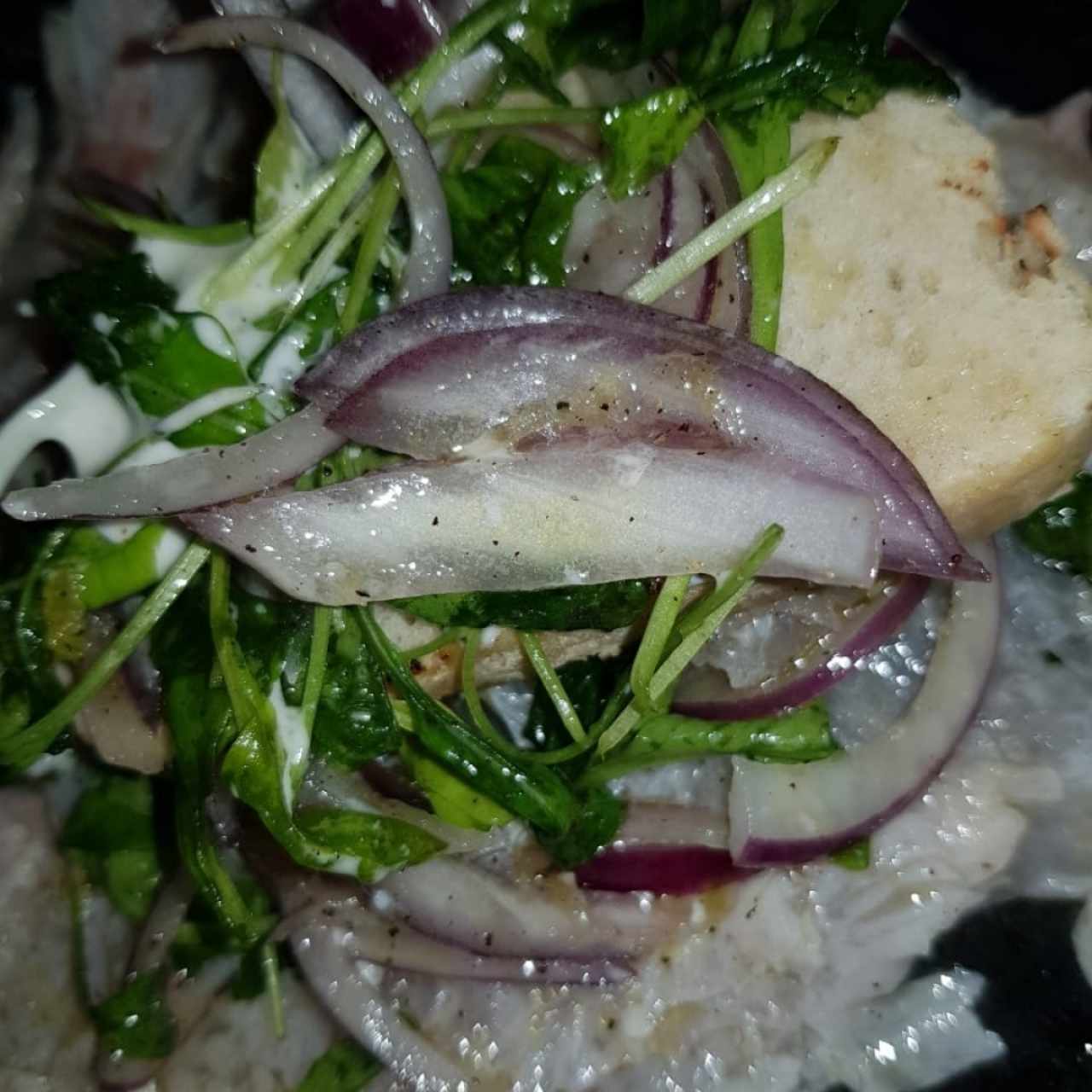 carpaccio de corvina