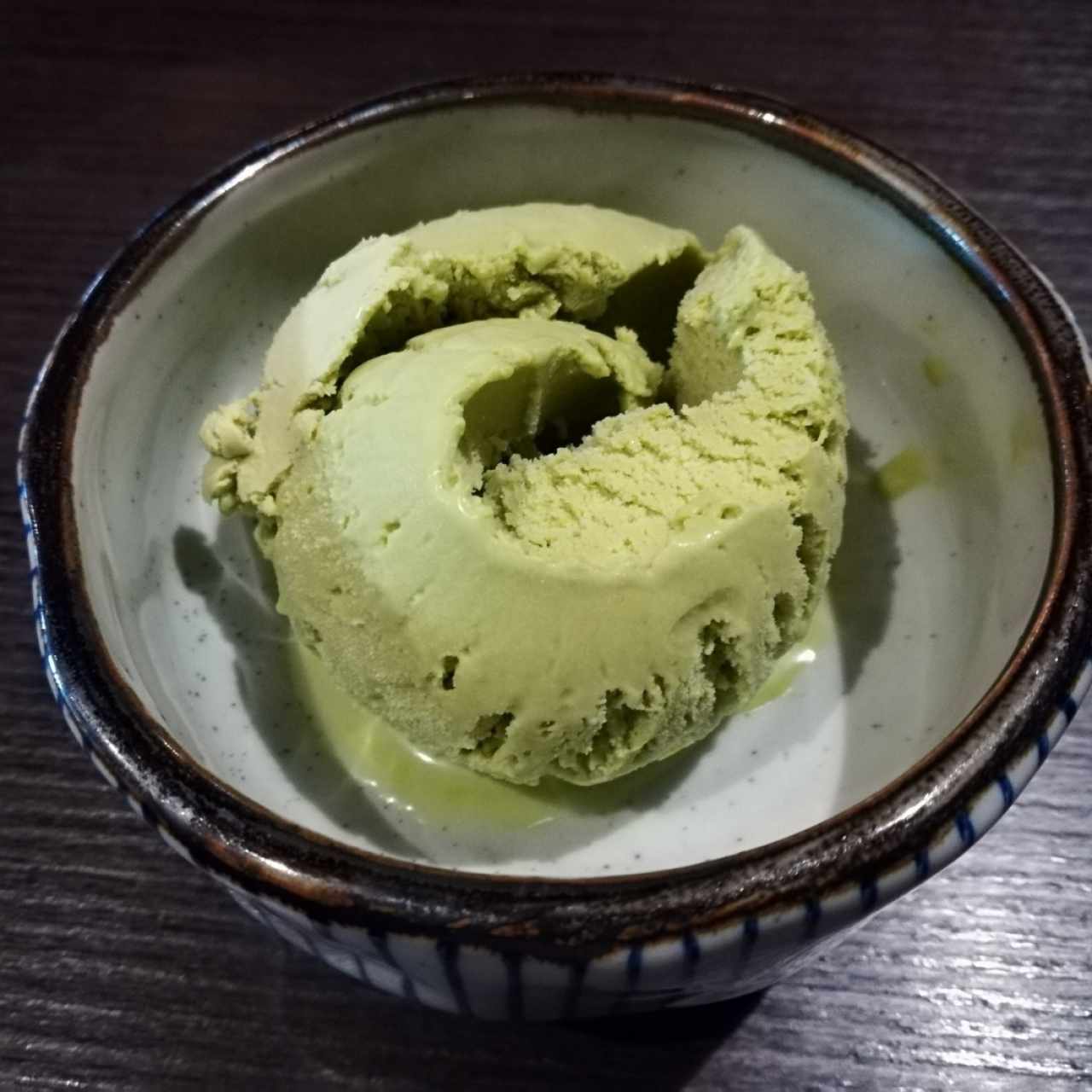 MANCHA ( HELADO TÉ VERDE )