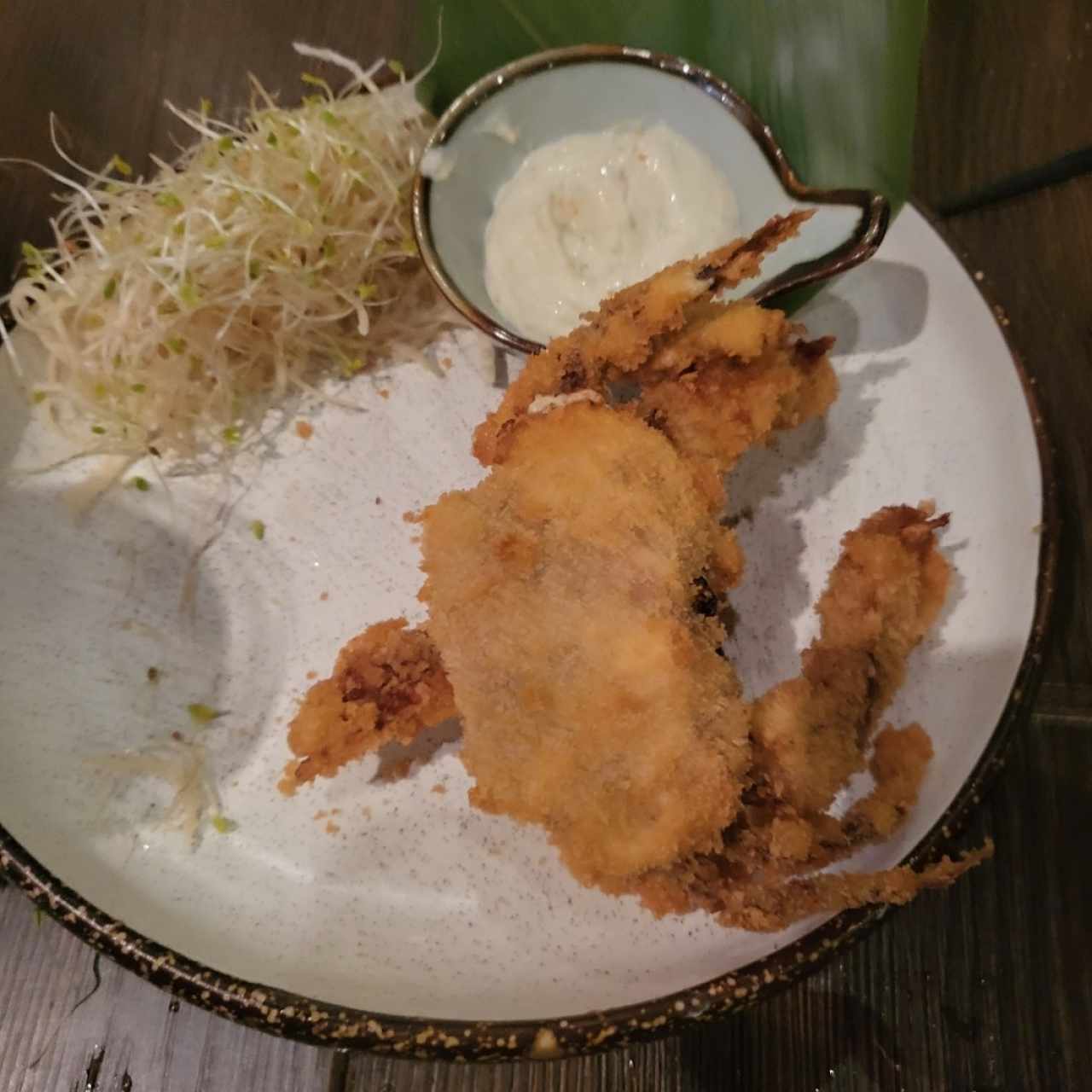 cangrejo tempura