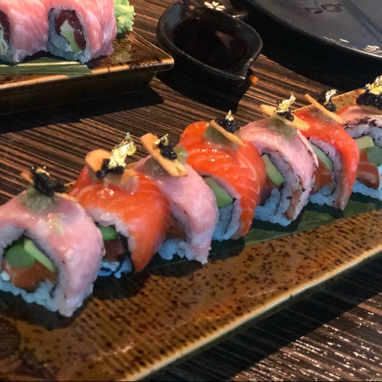 salmon and toro roll