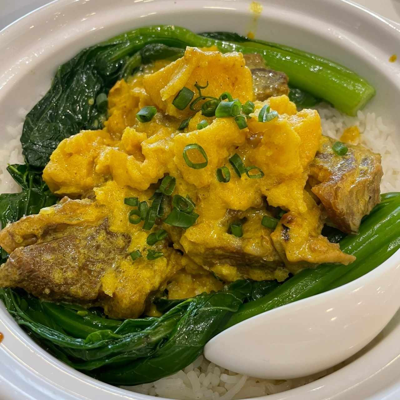 Curry carne en cacerola de arroz