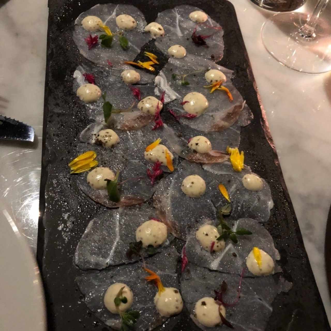 carpaccio de mero