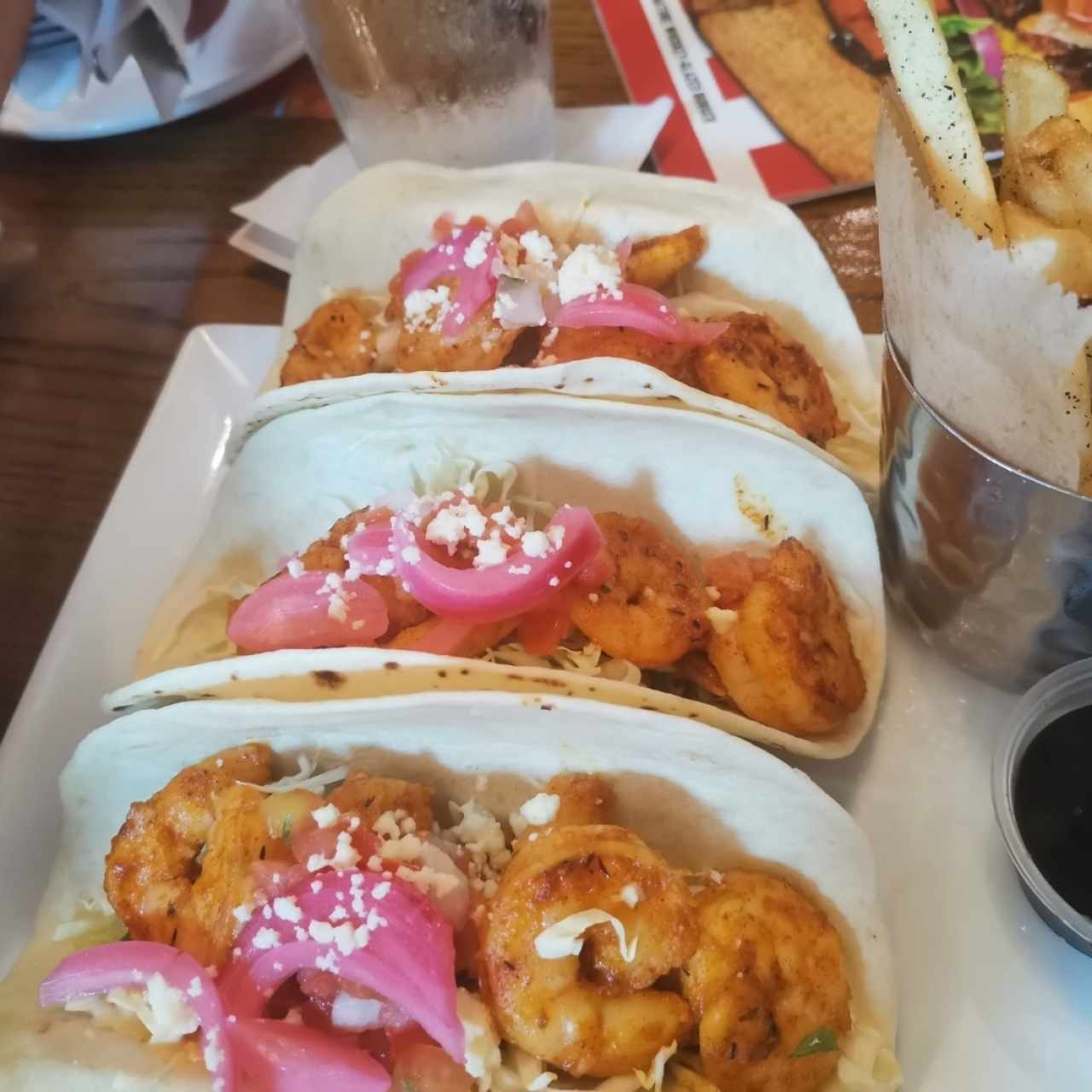 Tacos de camarones 