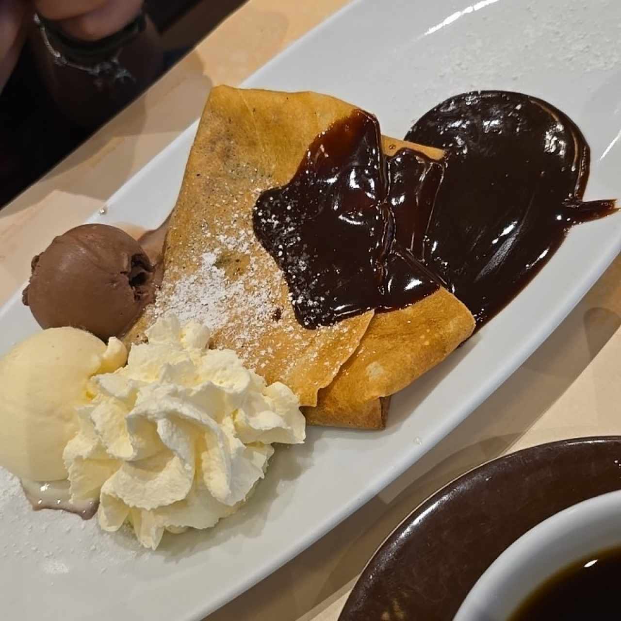 chocolate crepe