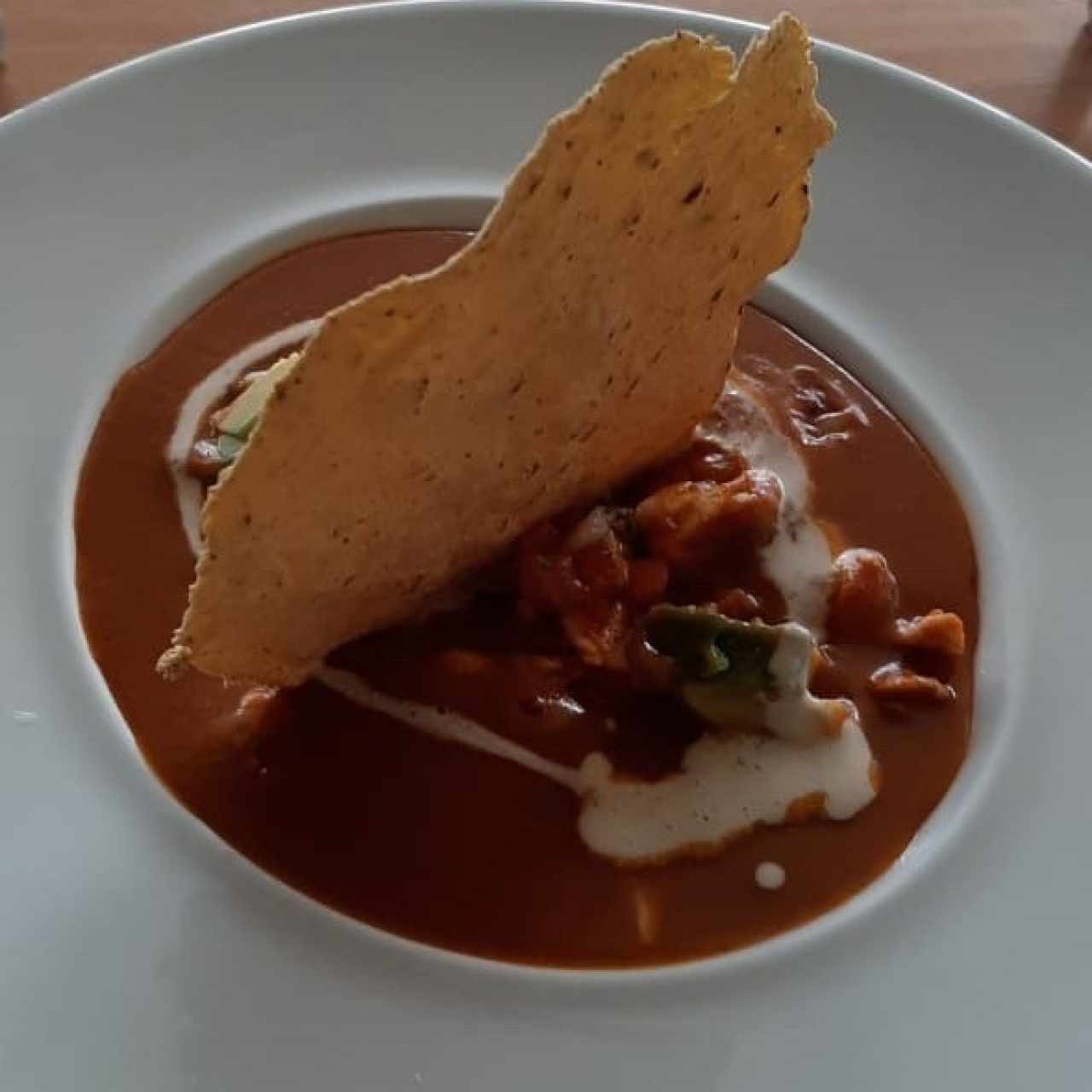 Sopa mexicana con pollo