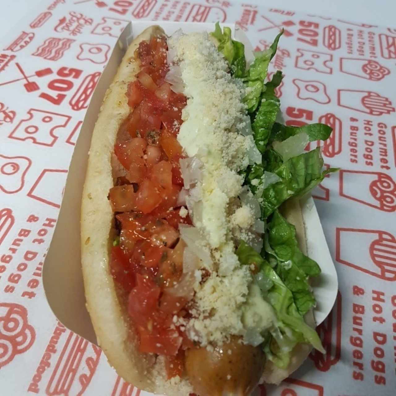 hot dog italiano