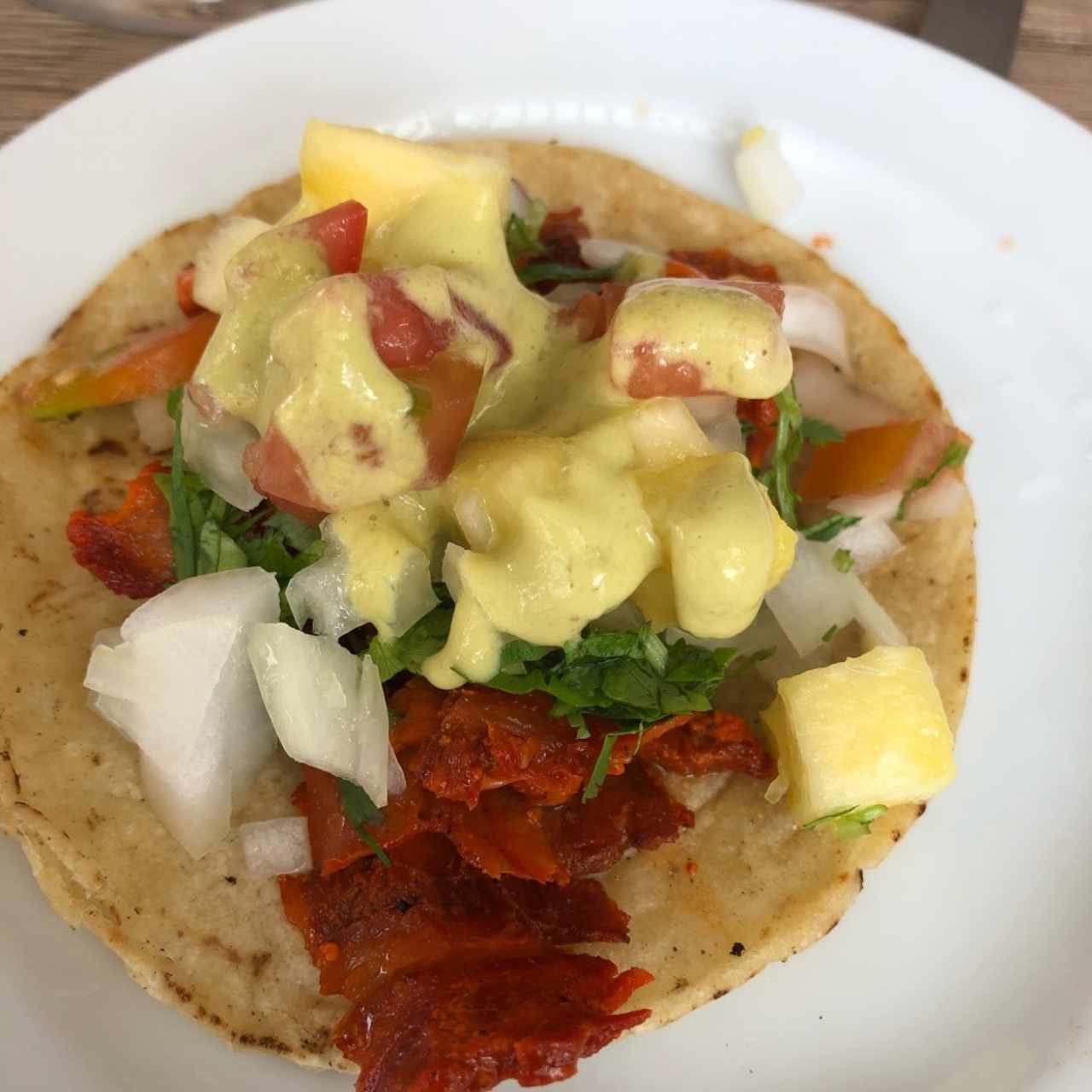 Taco al Pastor con Queso