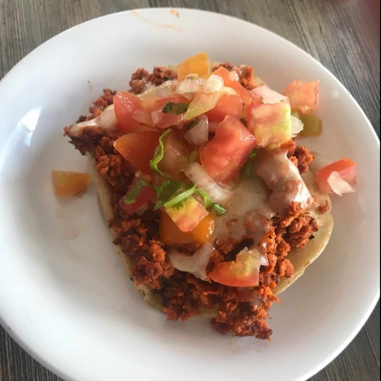 volcan de puerco. le agregue pico de gallo