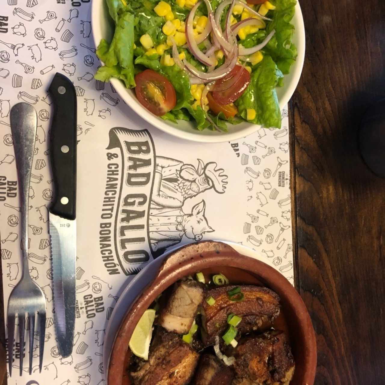 BBQ Ribs & Salad
