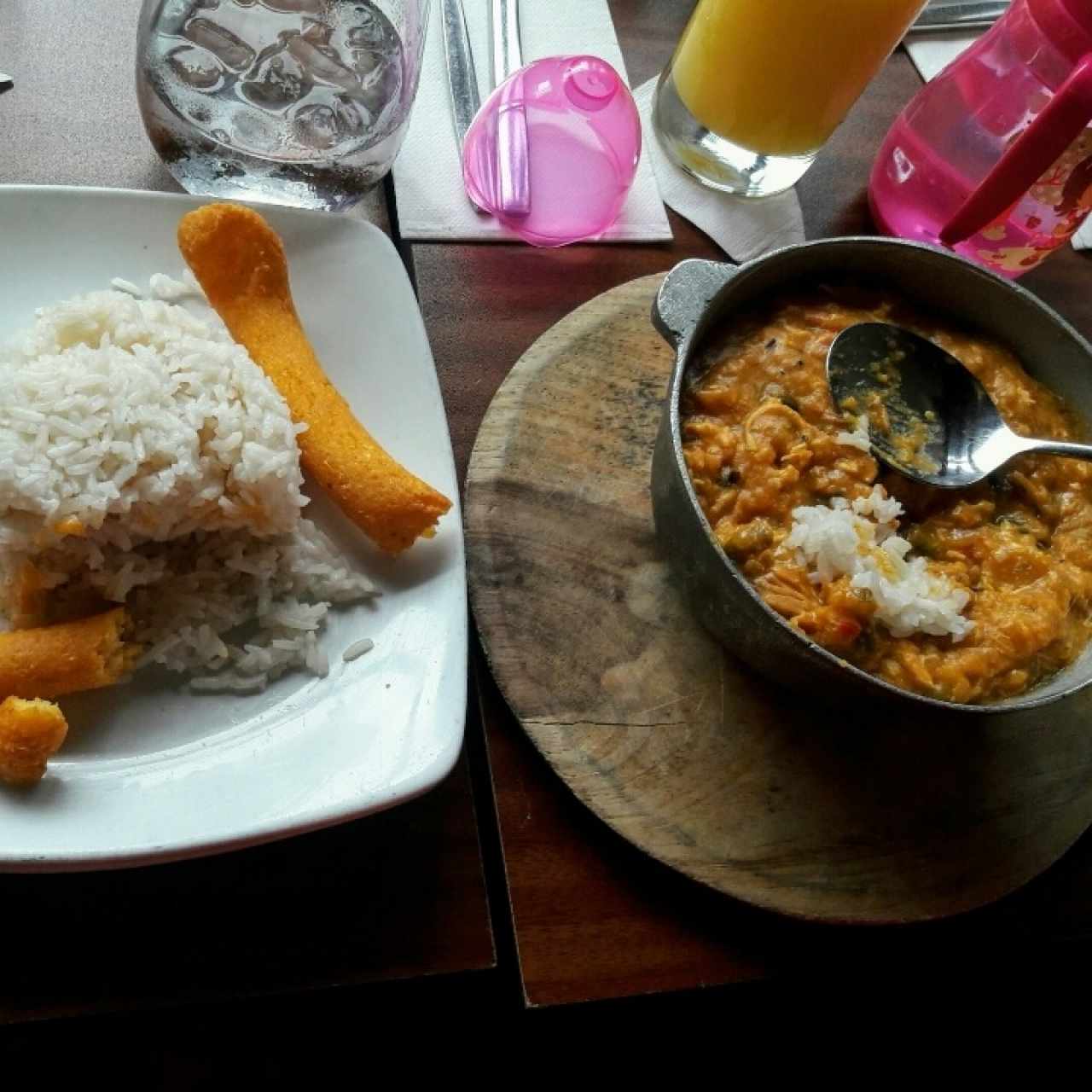 Tamal de Olla, arroz y almojabanos