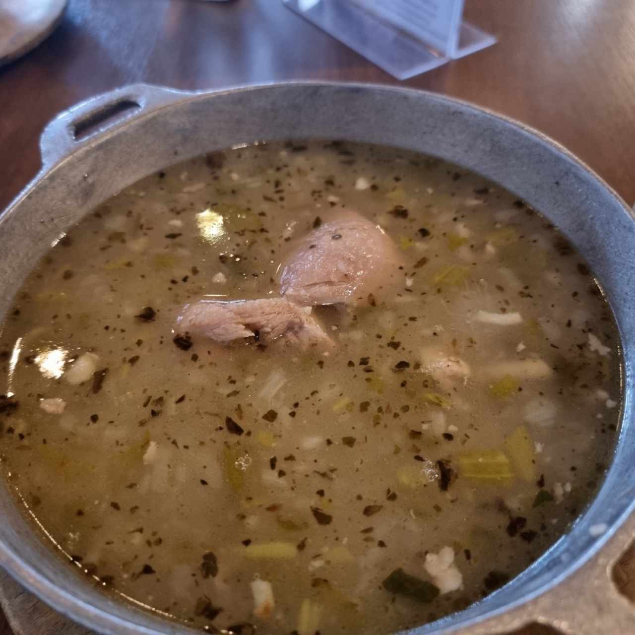 sancocho de gallina de patio.