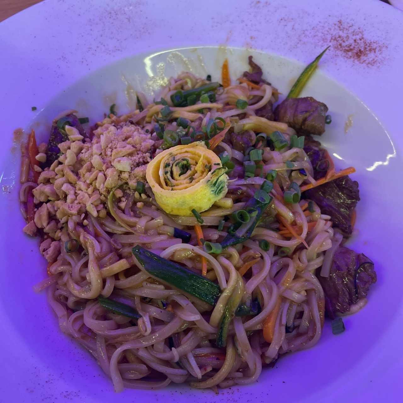 Phad Thai de Filete de Res