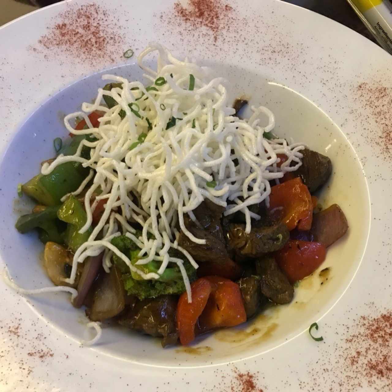 Stir fry de filete de res