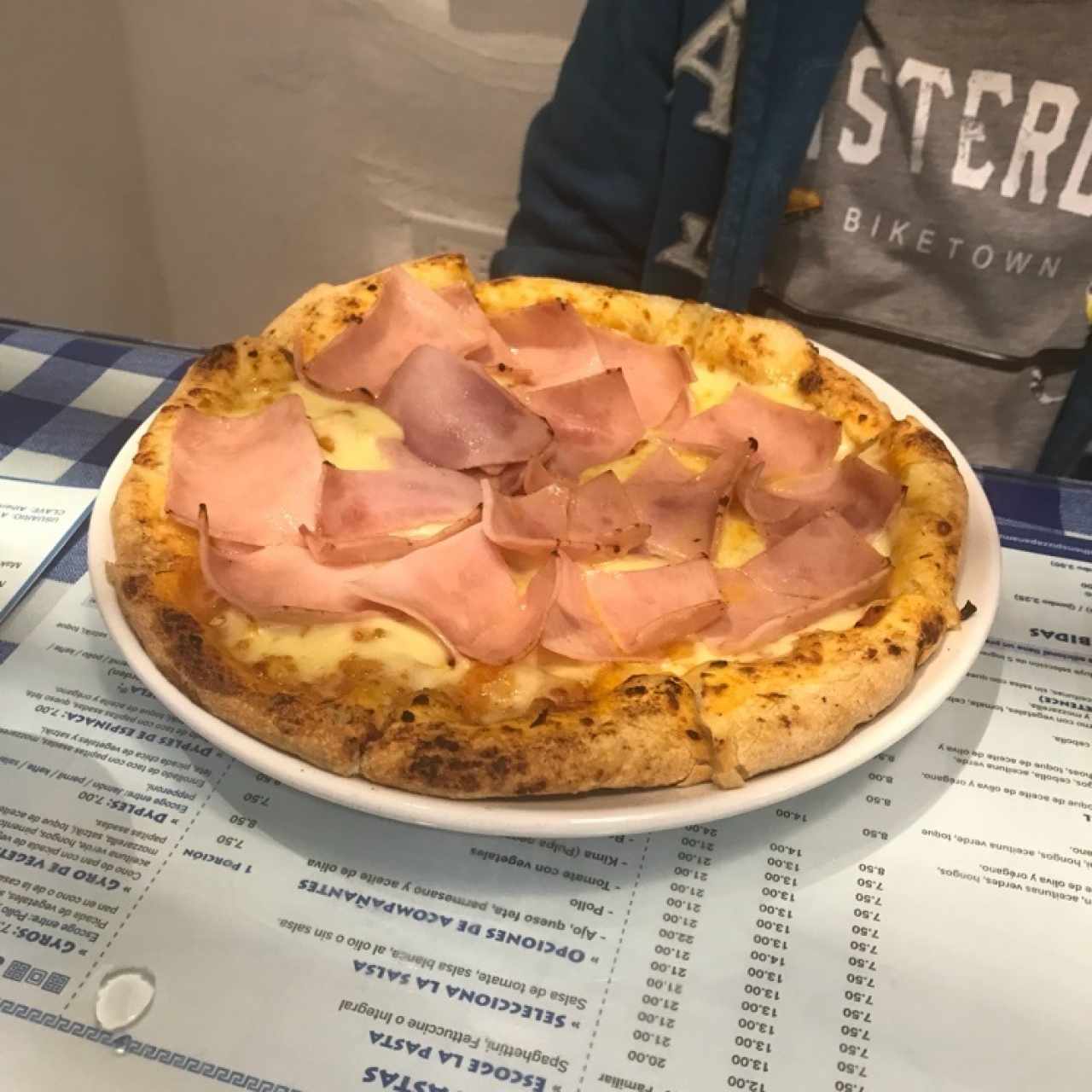 pizza de jamon