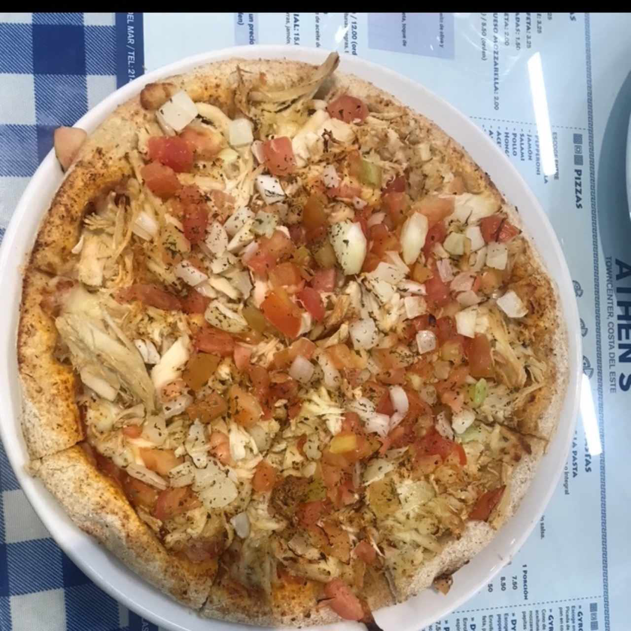 Pizza de pollo especial