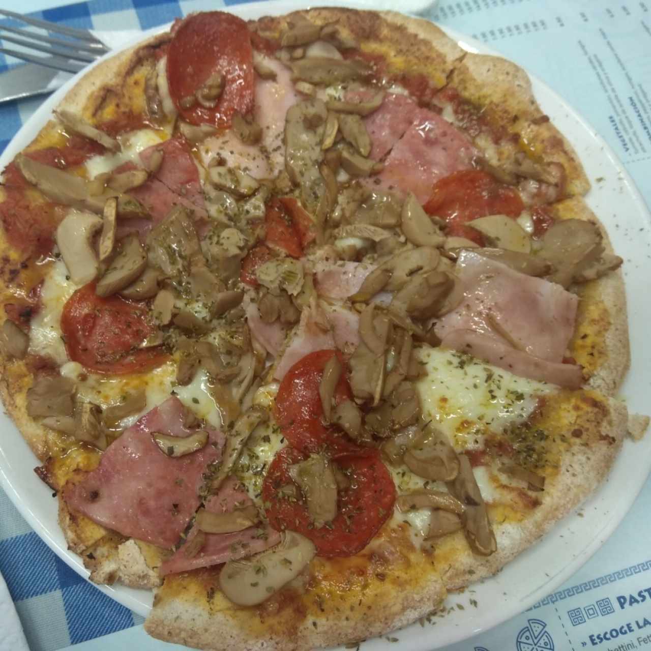 Pizza de Hongos