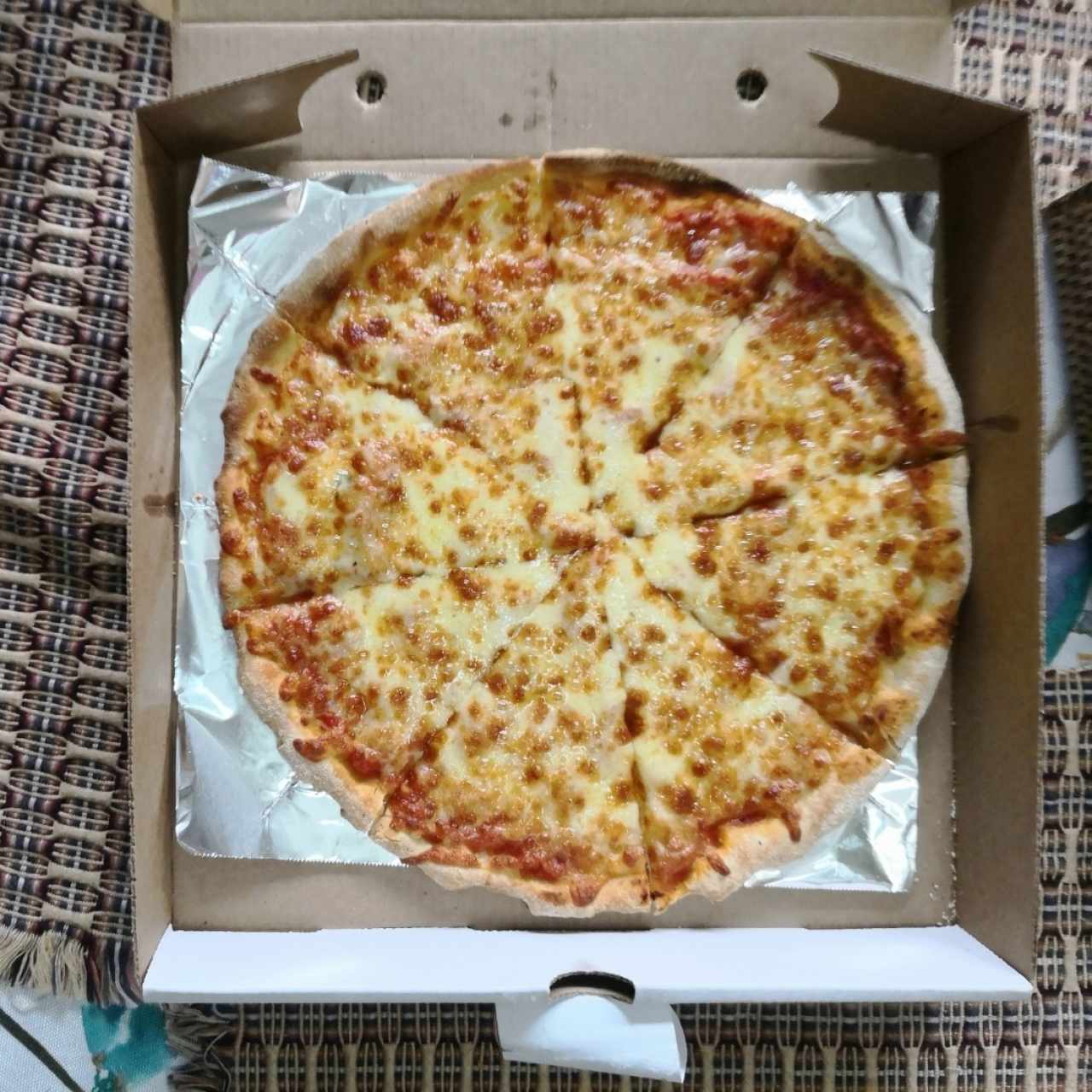 pizza de mozzarella