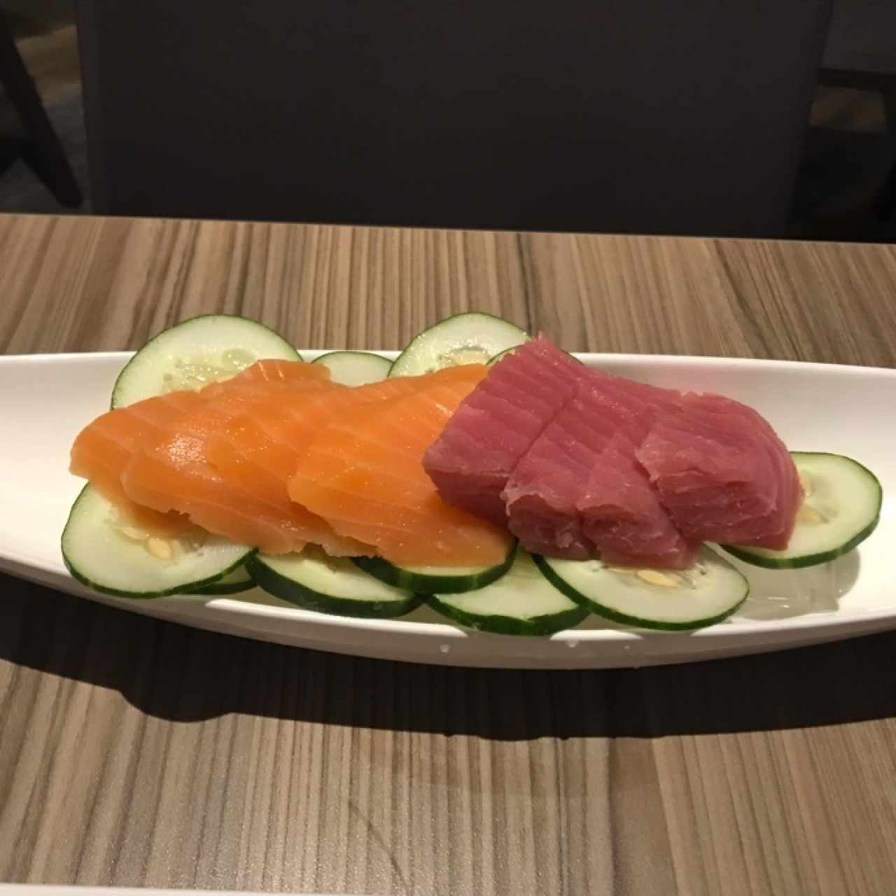 sashimi de atun y salmon 