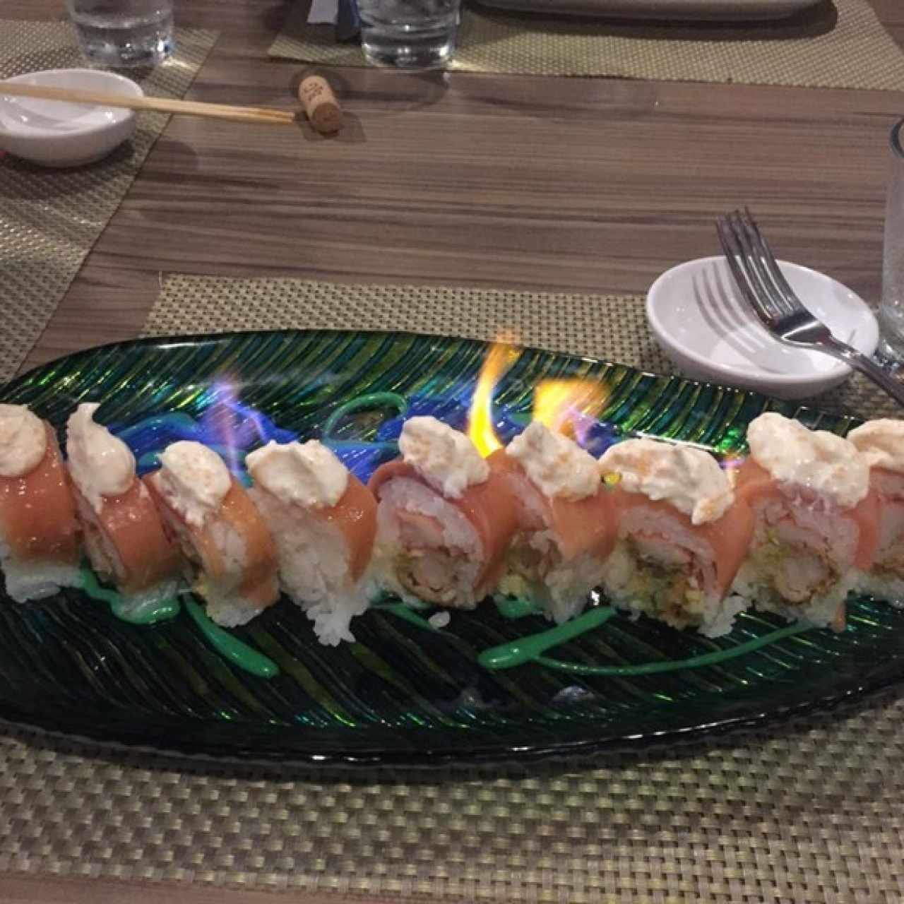 sushi roll flameo