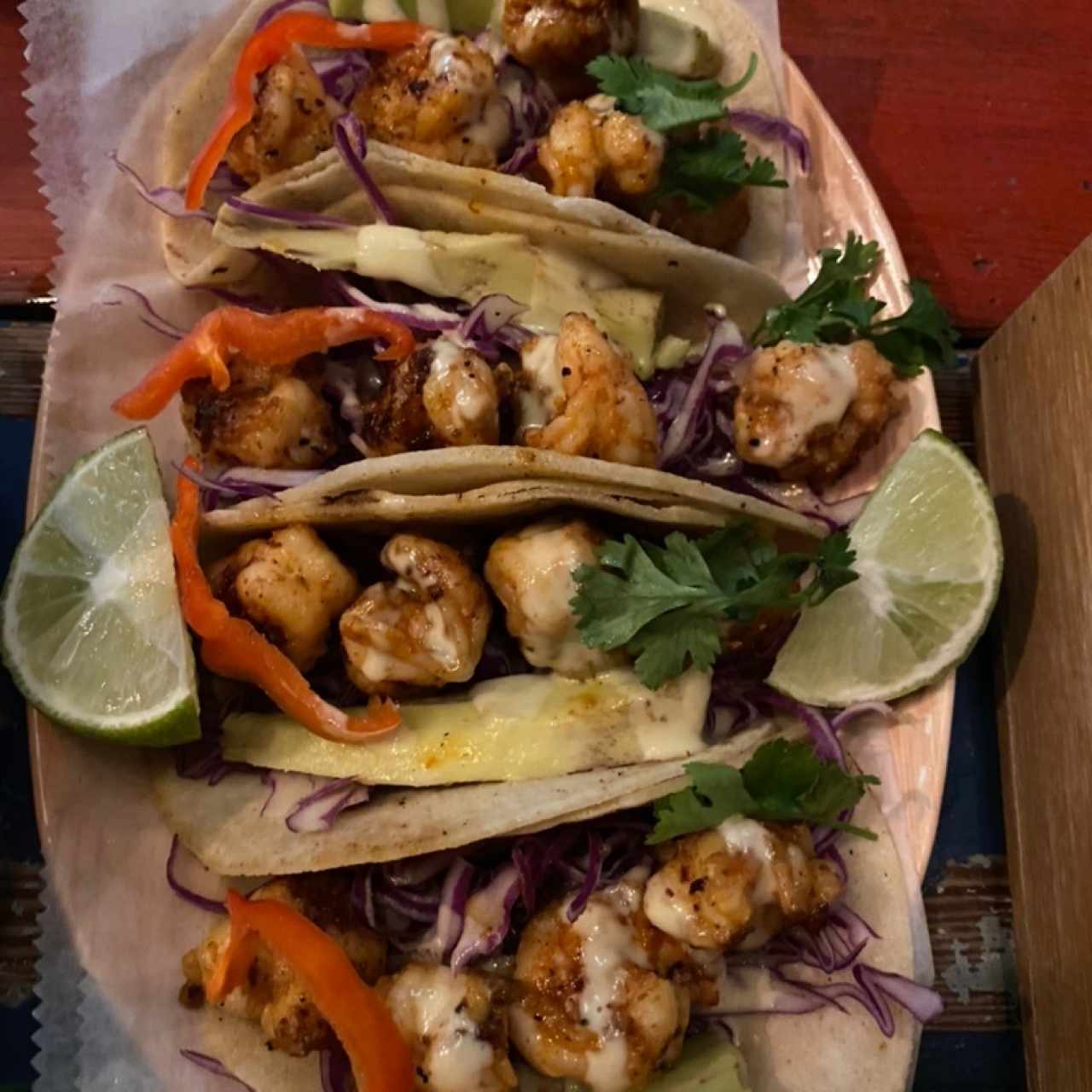 Shrimp tacos