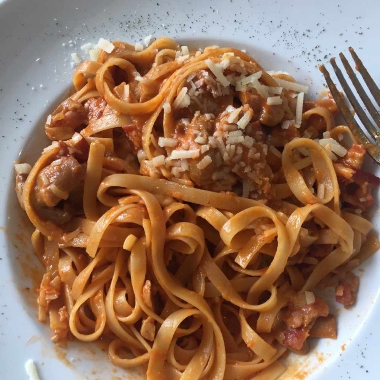 Tagliatelli a la boscaiola