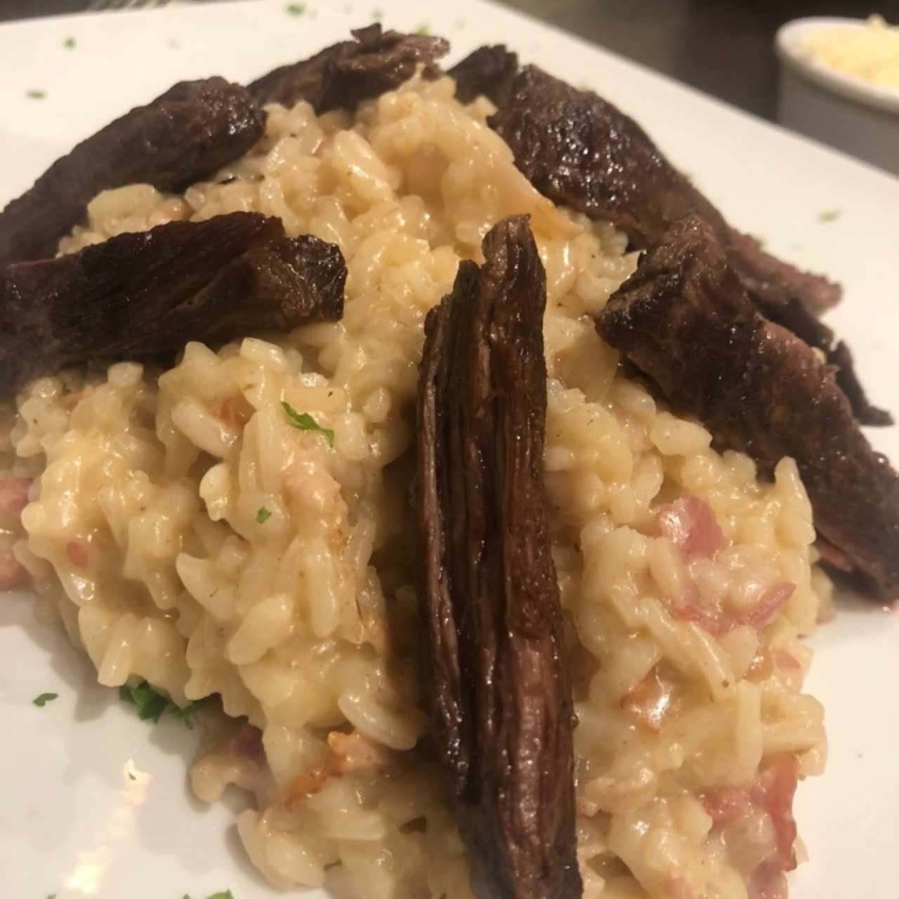 Risotto con entraña