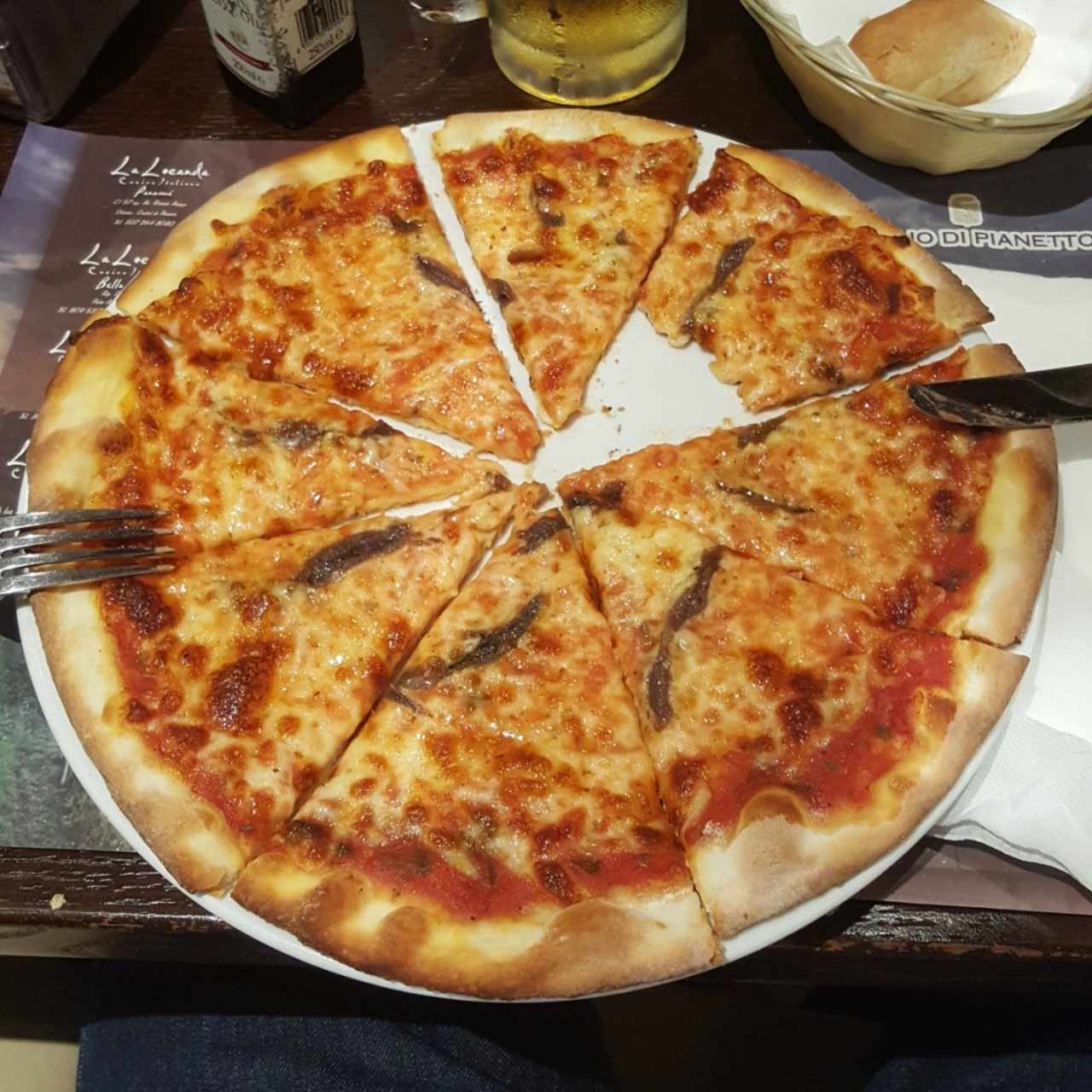 pizza con anchoas 