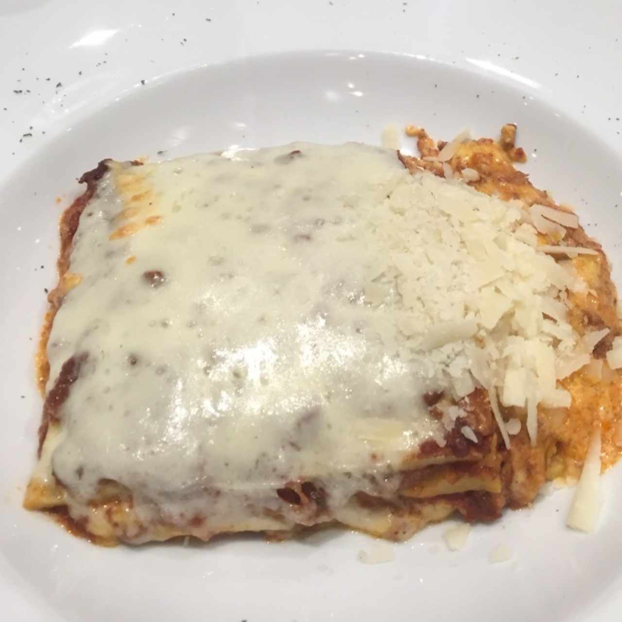 lasagna a la bolognesa gratinada