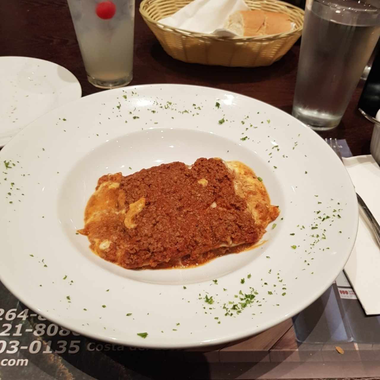 Lasagña de carne