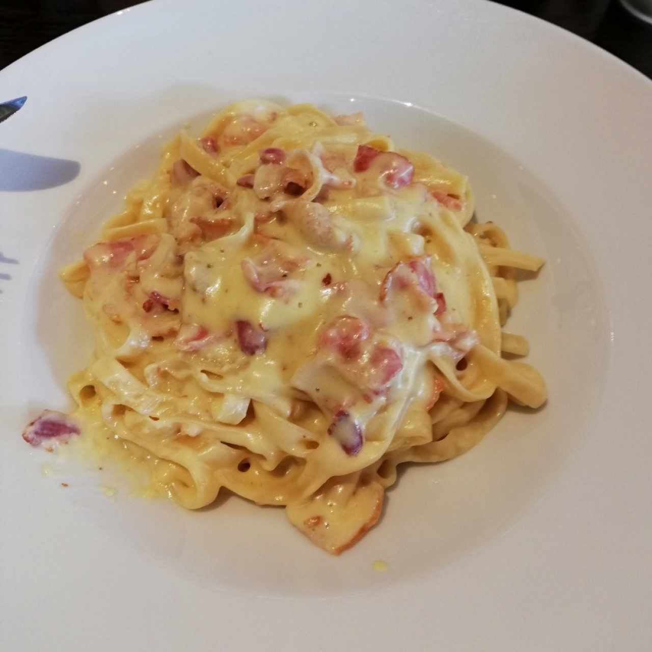 fettucini a la carbonara